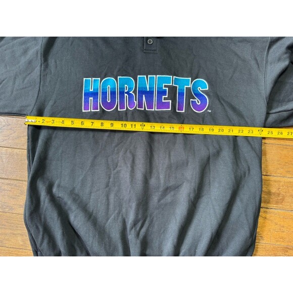 VTG Charlotte Hornets Starter Hoodie NWT XL Embroidered 90s NBA Fleece Sweatshir - Picture 7 of 7